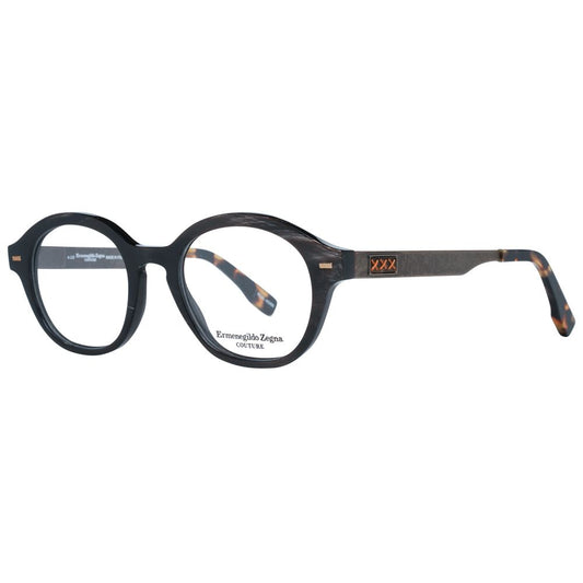 Montures de lunettes marron Ermenegildo Zegna pour homme