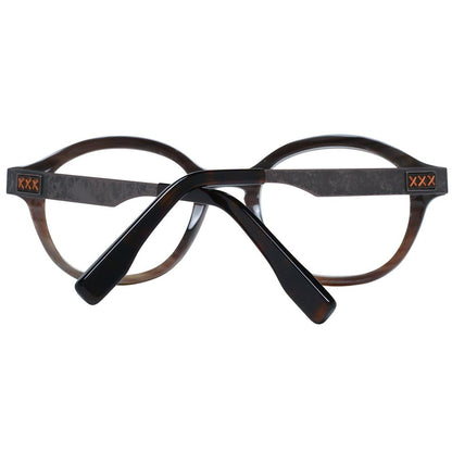 Montures de lunettes marron Ermenegildo Zegna pour homme