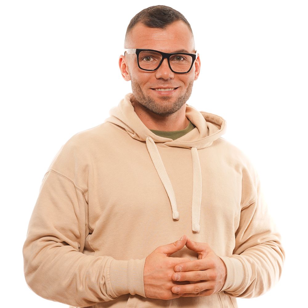 Montures optiques noires pour hommes Sandro