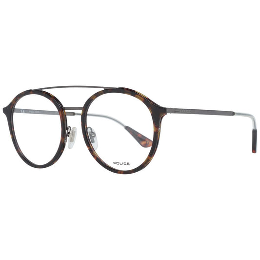 Montures optiques marron pour hommes de la police