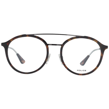 Montures optiques marron pour hommes de la police