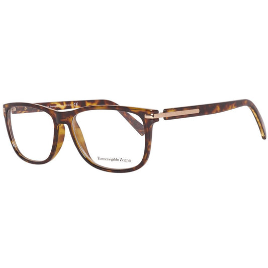Montures de lunettes marron Ermenegildo Zegna pour homme