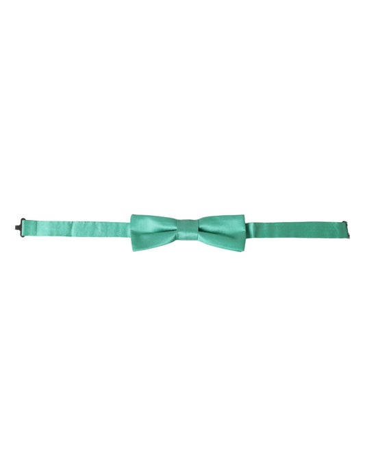 Nœud papillon ajustable en soie vert menthe Dolce &amp; Gabbana pour homme