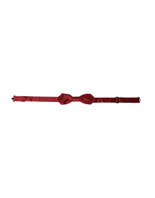 Nœud papillon ajustable en jacquard de soie rouge Dolce &amp; Gabbana pour homme
