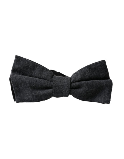 Nœud papillon ajustable en soie gris foncé Dolce &amp; Gabbana pour homme