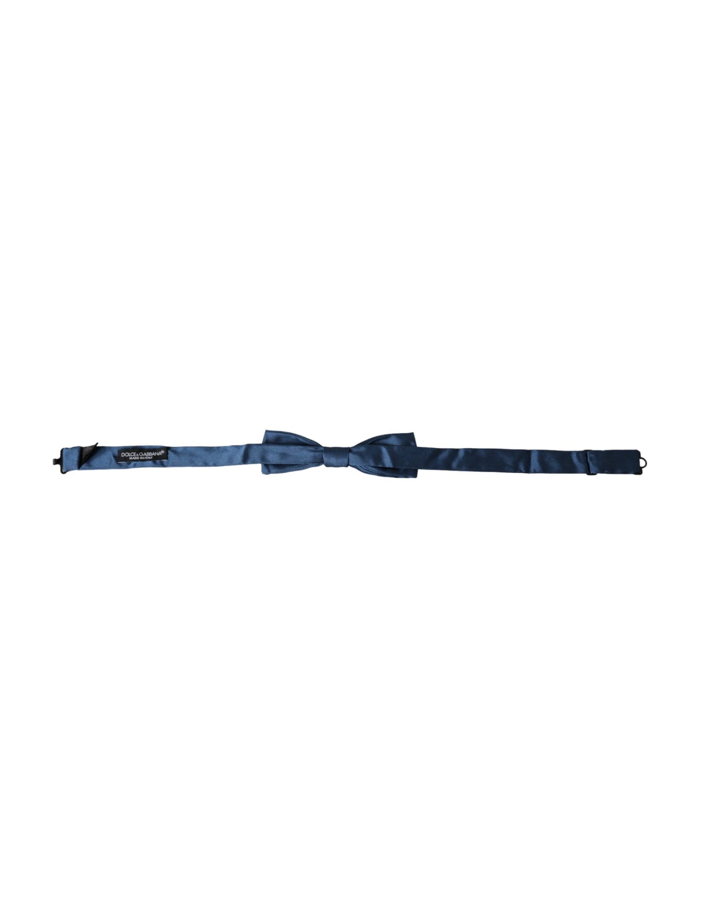 Nœud papillon réglable en satin de soie bleu Dolce &amp; Gabbana pour homme