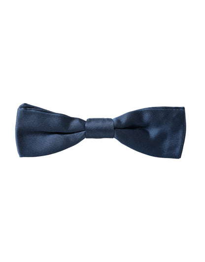 Nœud papillon réglable en satin de soie bleu Dolce &amp; Gabbana pour homme