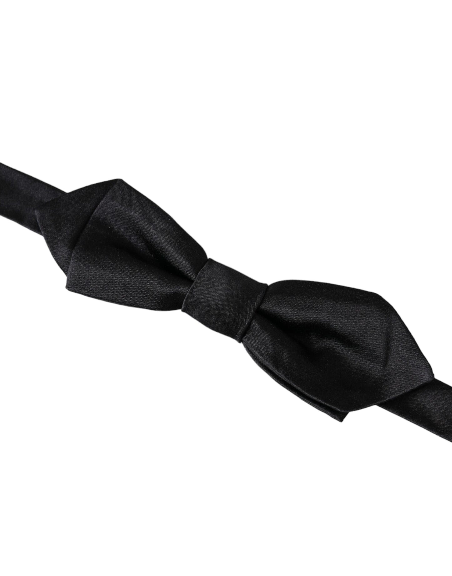 Nœud papillon ajustable en soie noire Dolce &amp; Gabbana pour homme