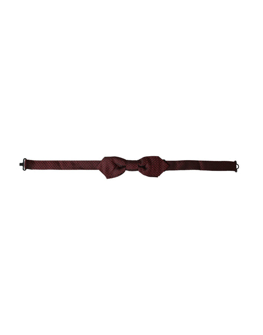 Nœud papillon ajustable en soie rouge fantaisie Dolce &amp; Gabbana pour homme