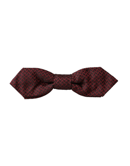 Nœud papillon ajustable en soie rouge fantaisie Dolce &amp; Gabbana pour homme