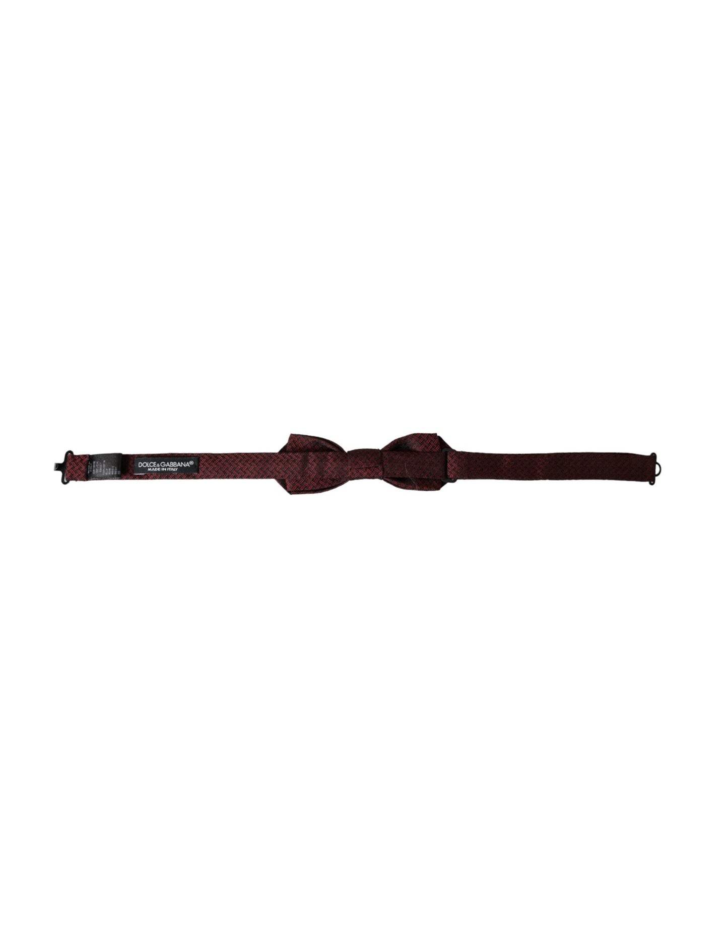 Nœud papillon ajustable en soie rouge fantaisie Dolce &amp; Gabbana pour homme