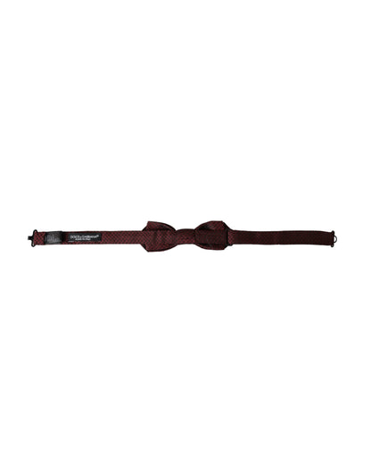Nœud papillon ajustable en soie rouge fantaisie Dolce &amp; Gabbana pour homme