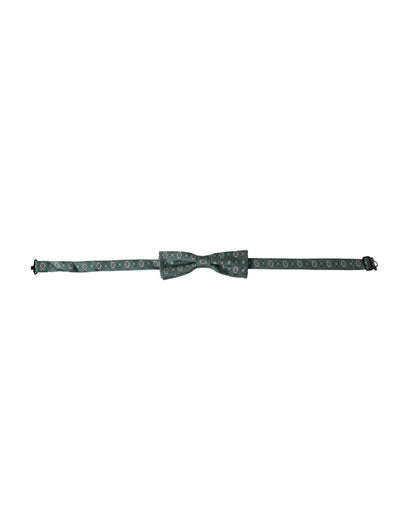 Nœud papillon ajustable à fleurs vert menthe Dolce &amp; Gabbana pour homme