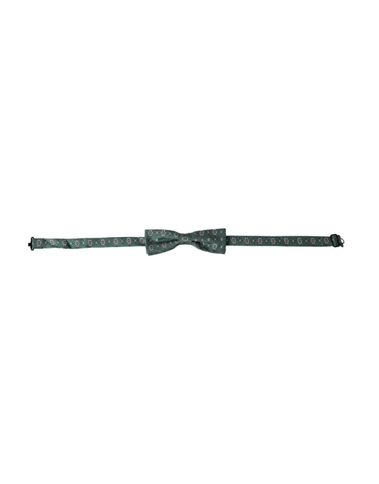 Nœud papillon ajustable à fleurs vert menthe Dolce &amp; Gabbana pour homme
