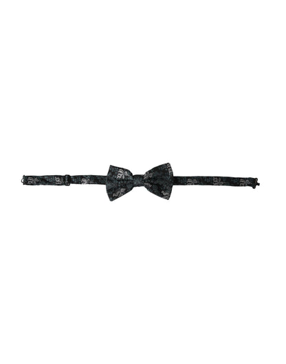 Nœud papillon ajustable en soie à motif floral multicolore Dolce &amp; Gabbana pour homme