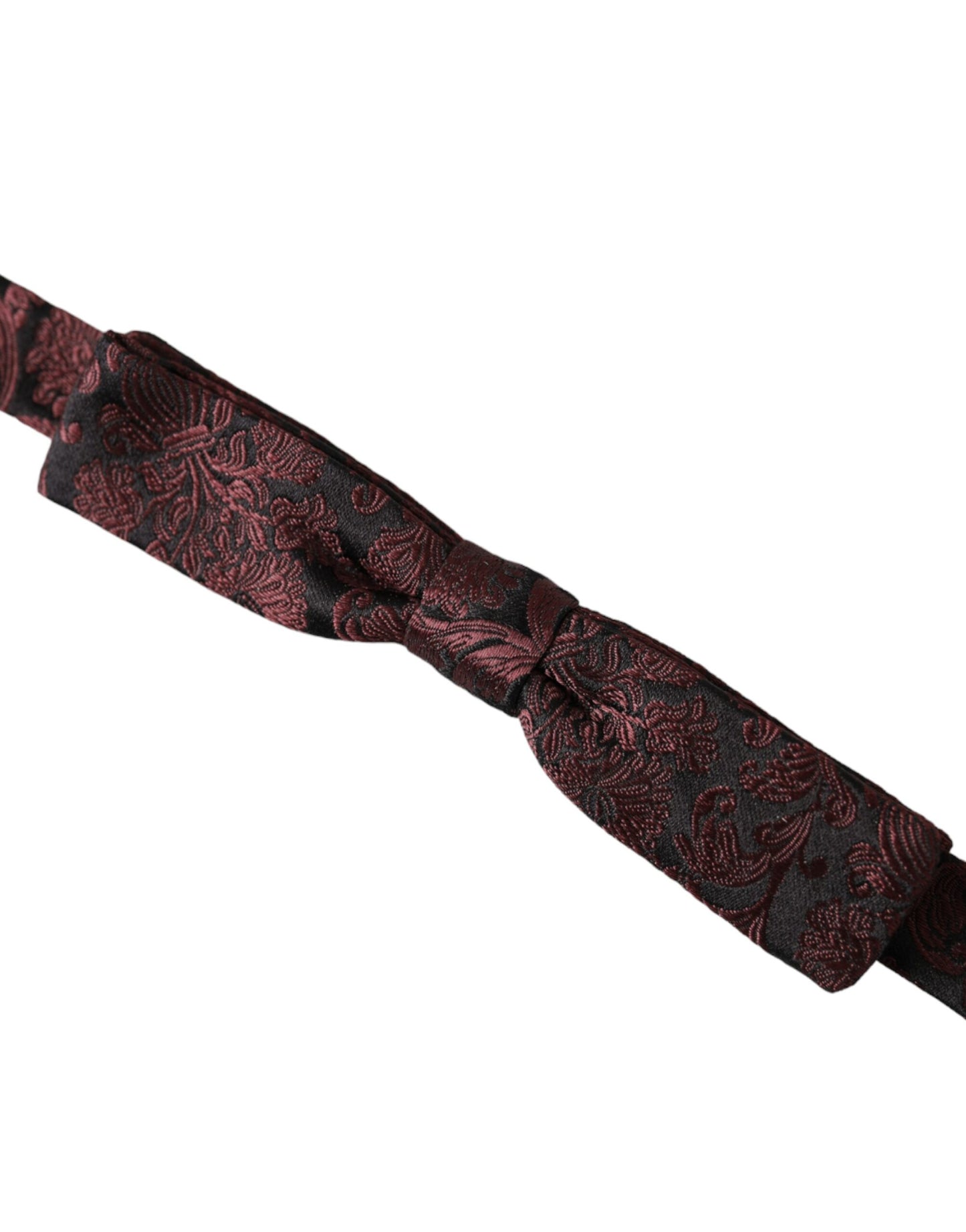Nœud papillon ajustable en soie à fleurs marron Dolce &amp; Gabbana pour homme
