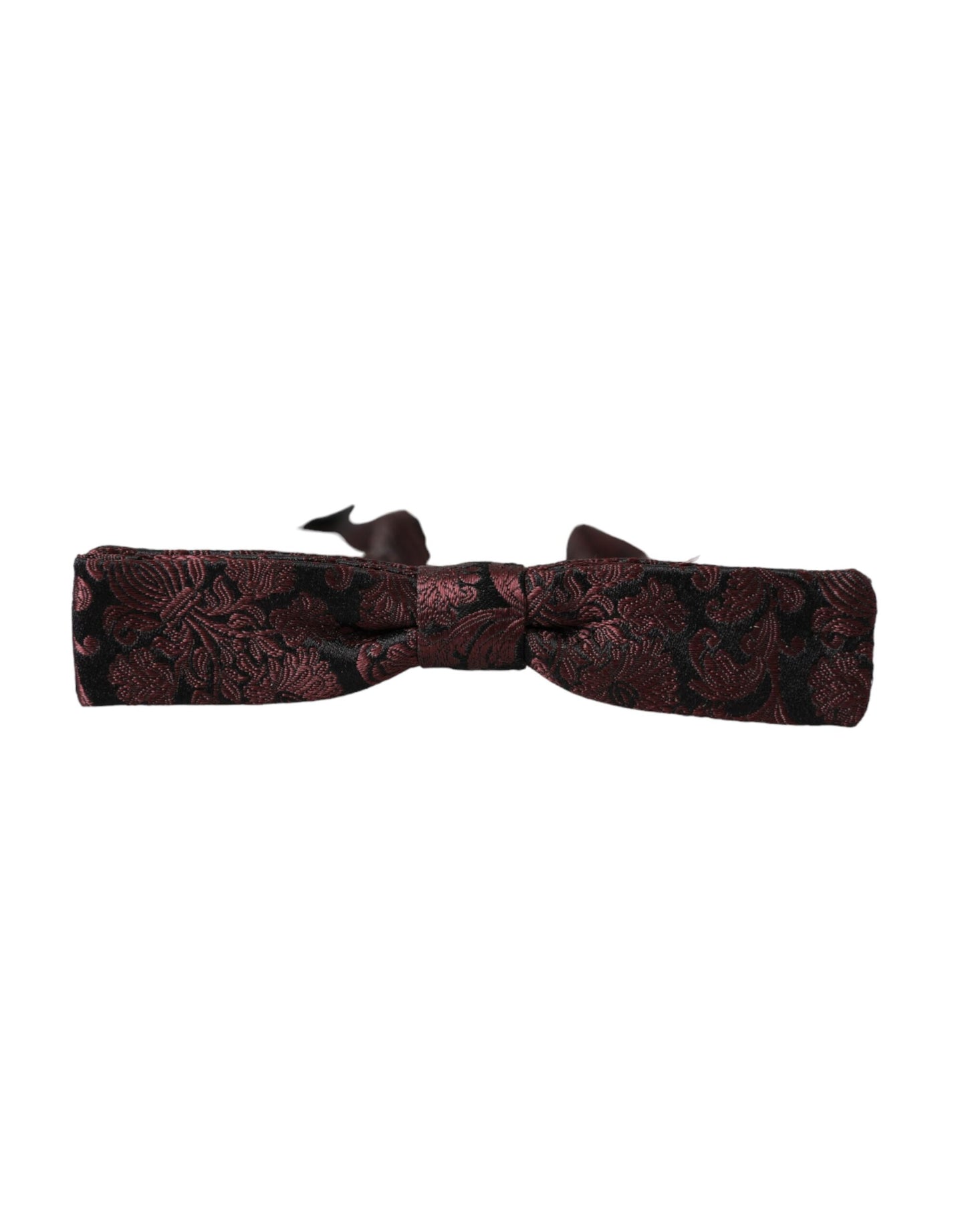 Nœud papillon ajustable en soie à fleurs marron Dolce &amp; Gabbana pour homme