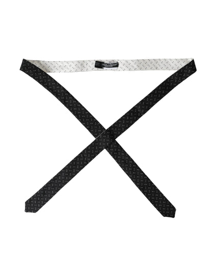 Cravate ajustable à motifs noirs et blancs Dolce &amp; Gabbana