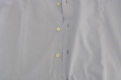 Cavalli Light Blue Cotton Slim Fit Dress Shirt by Cavalli
