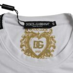 Dolce & Gabbana White Cotton Roundneck Short Sleeve T-shirt by Dolce & Gabbana