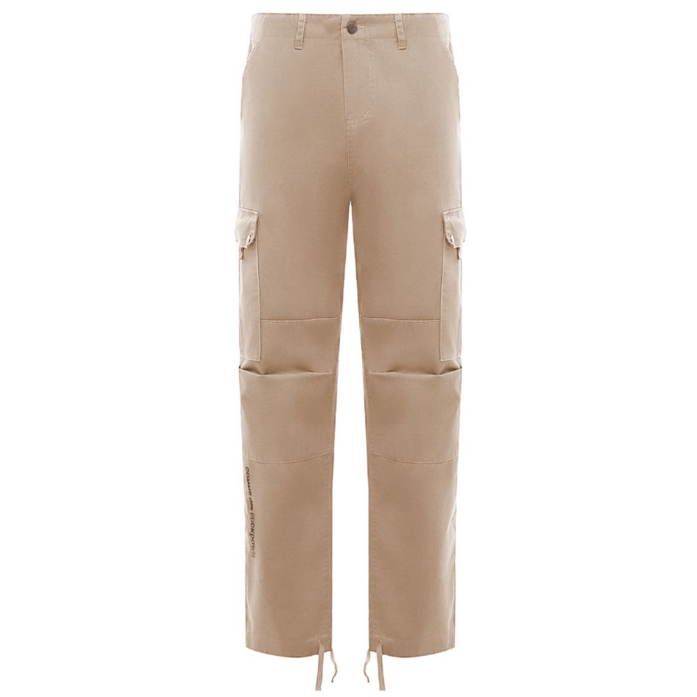 Comme Des Fuckdown Beige Cotton Jeans & Pant by Comme Des Fuckdown