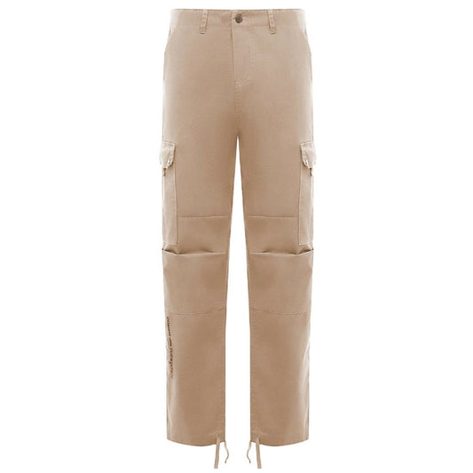 Comme Des Fuckdown Beige Cotton Jeans & Pant by Comme Des Fuckdown