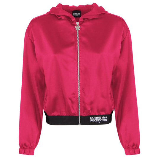 Comme Des Fuckdown Fuchsia Polyester Sweater by Comme Des Fuckdown
