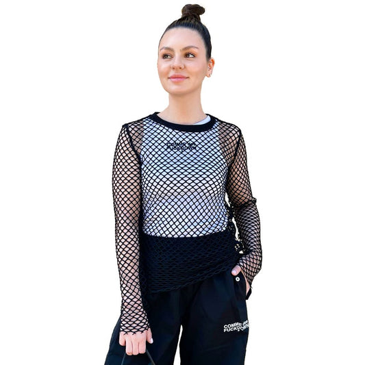 Comme Des Fuckdown Black Polyester Tops & T-Shirt by Comme Des Fuckdown