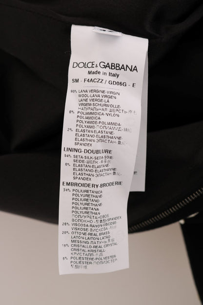 Jupe crayon baroque à fleurs noires et blanches Dolce &amp; Gabbana