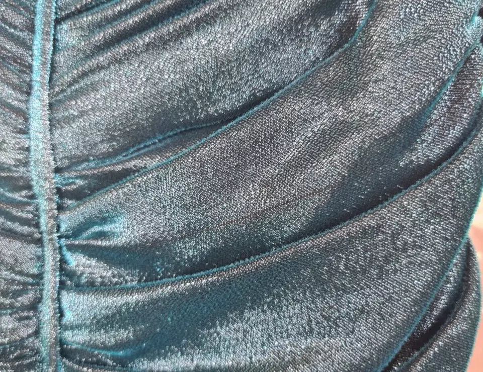Dolce & Gabbana Turquoise Bustier Bodice Draped Midi Dress. by Dolce & Gabbana