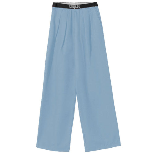 Comme Des Fuckdown Light Blue Polyester Women Palazzo Pants by Comme Des Fuckdown