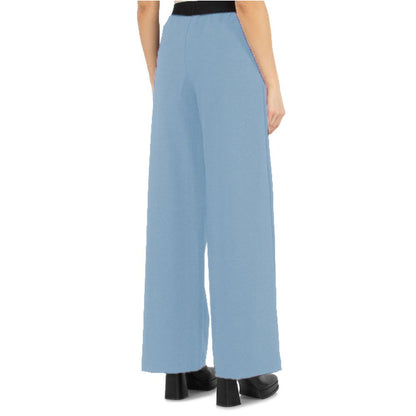 Comme Des Fuckdown Light Blue Polyester Women Palazzo Pants by Comme Des Fuckdown
