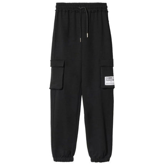 Comme Des Fuckdown Black Cotton Jeans & Pant by Comme Des Fuckdown