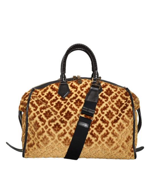 Sac à bandoulière Dolce &amp; Gabbana en velours beige pour femme