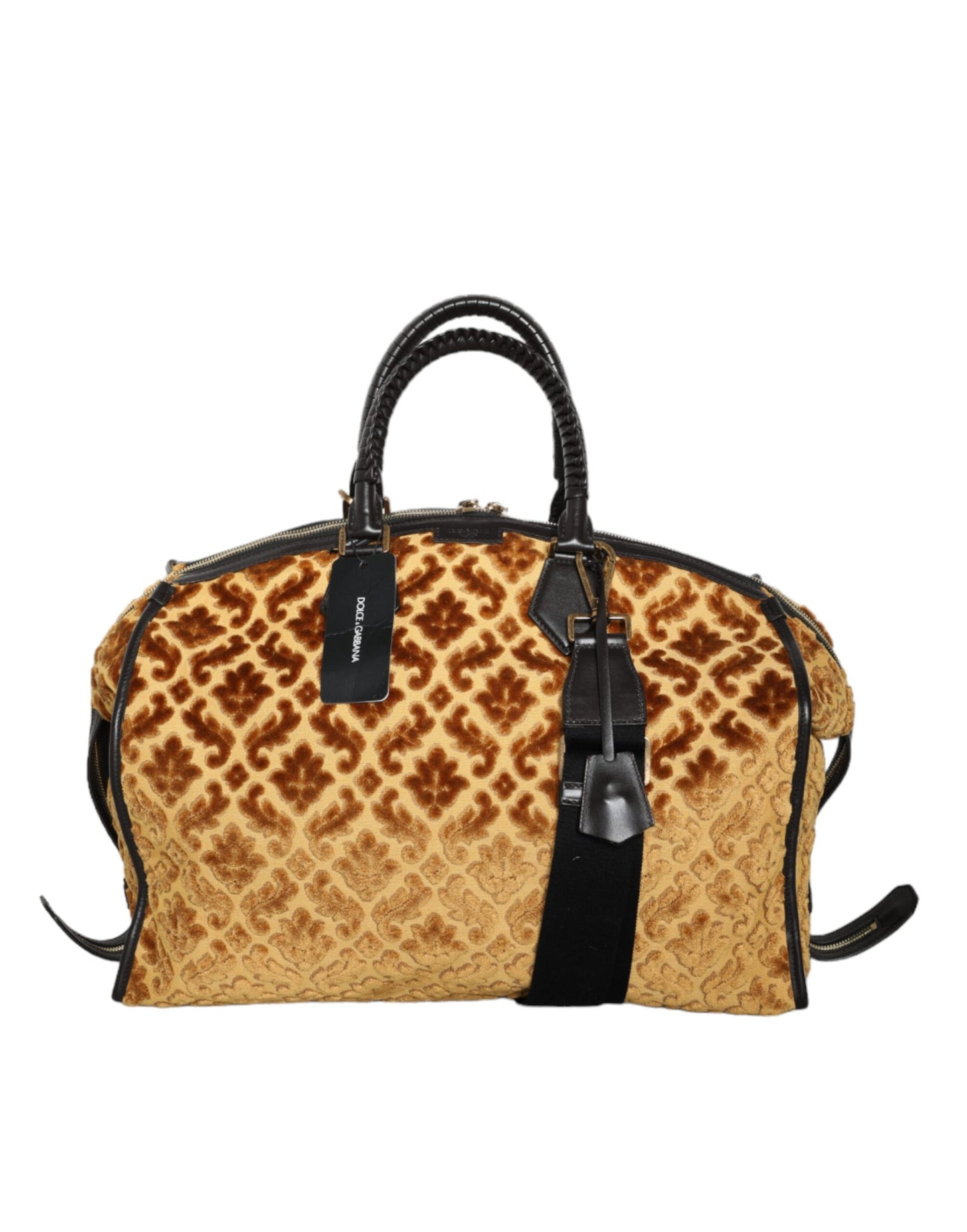 Sac à bandoulière Dolce &amp; Gabbana en velours beige pour femme