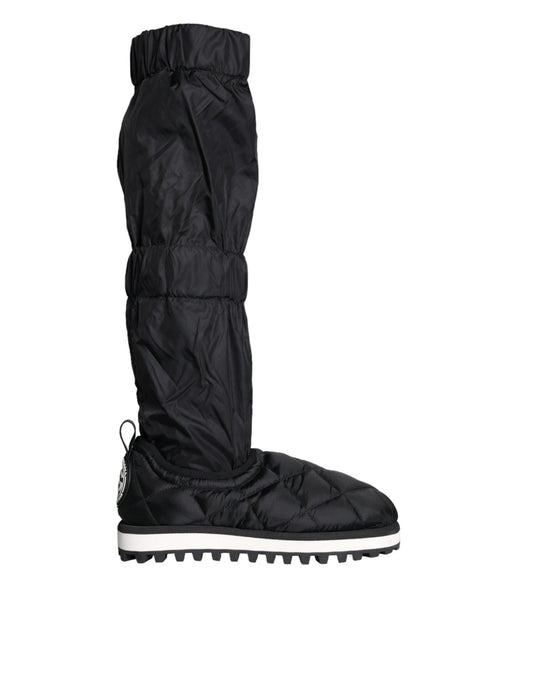 Baskets montantes matelassées noires Dolce &amp; Gabbana