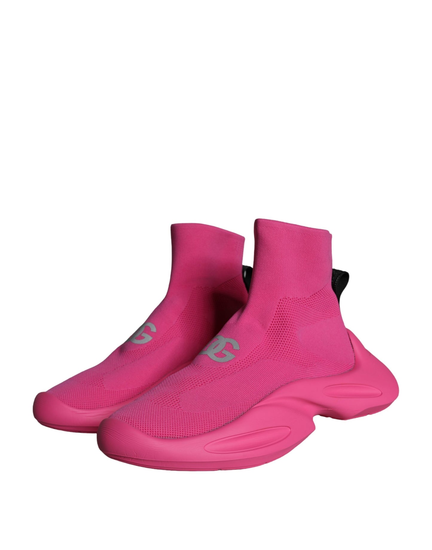 Baskets chaussettes à enfiler Dolce &amp; Gabbana à imprimé logo rose