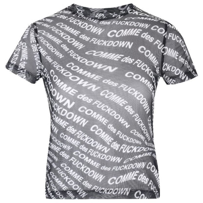 Comme Des Fuckdown Black Polyester Tops & T-Shirt by Comme Des Fuckdown