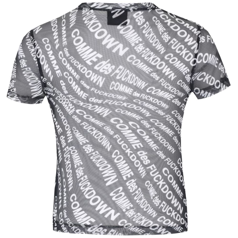 Comme Des Fuckdown Black Polyester Tops & T-Shirt by Comme Des Fuckdown
