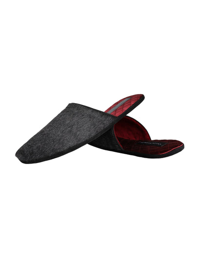 Dolce &amp; Gabbana - Claquettes en fausse fourrure noire - Chaussures à enfiler