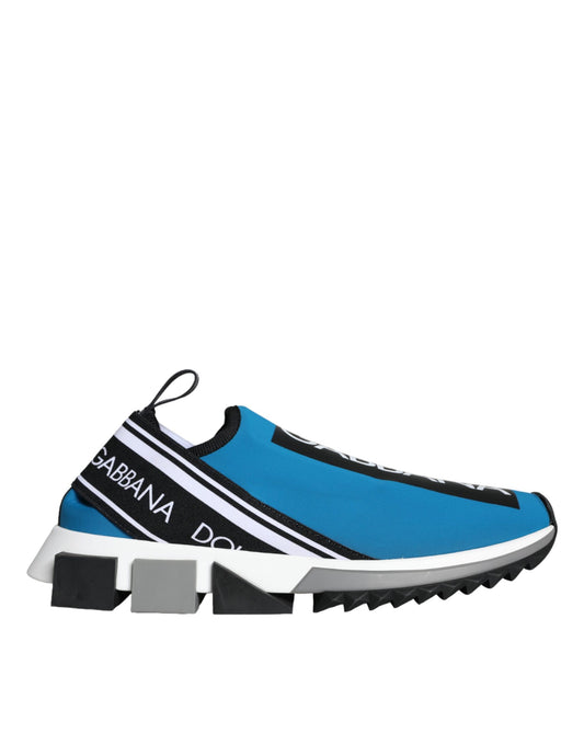 Dolce & Gabbana Blue Logo Low Top Sorrento Men Sneakers Shoes by Dolce & Gabbana