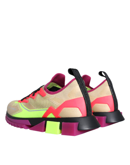 Dolce & Gabbana Multicolor Super King Low Top Sneakers Shoes by Dolce & Gabbana