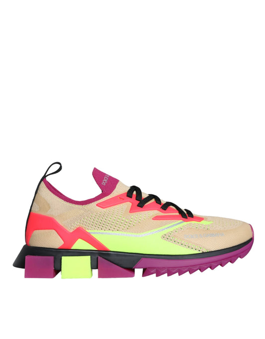 Dolce & Gabbana Multicolor Super King Low Top Sneakers Shoes by Dolce & Gabbana