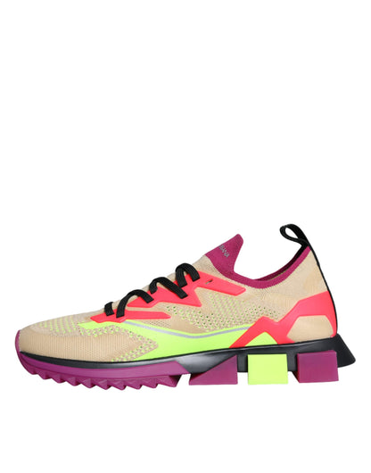 Dolce & Gabbana Multicolor Super King Low Top Sneakers Shoes by Dolce & Gabbana