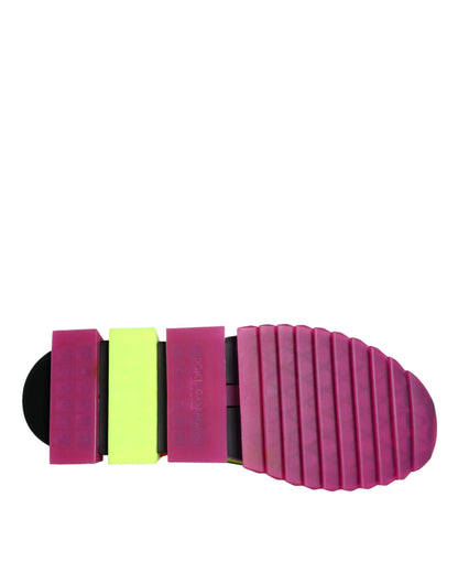 Dolce & Gabbana Multicolor Super King Low Top Sneakers Shoes by Dolce & Gabbana