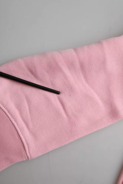 Philippe Model Pink Cotton Logo Print Long Sleeves Pullover Sweater by Philippe Model