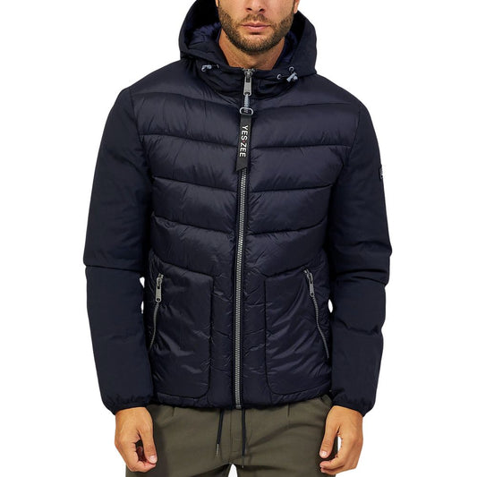Veste en nylon bleu Yes Zee