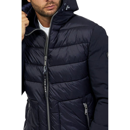 Veste en nylon bleu Yes Zee