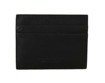 Portefeuille homme en cuir noir de la collection Billionaire Italian Couture