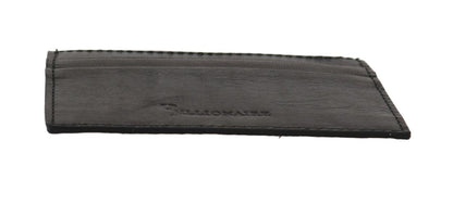Portefeuille homme en cuir noir de la collection Billionaire Italian Couture